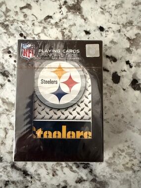 NFL Pittsburgh Steelers Card Deck – Black, Gold, White, Red, Blue